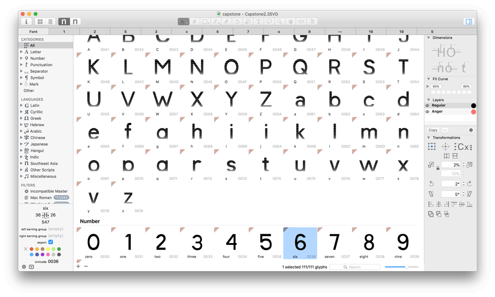 completed alphabet and numeric system