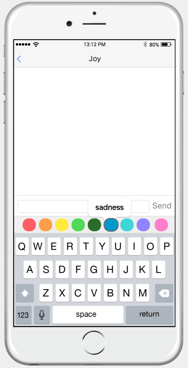user can select emotion